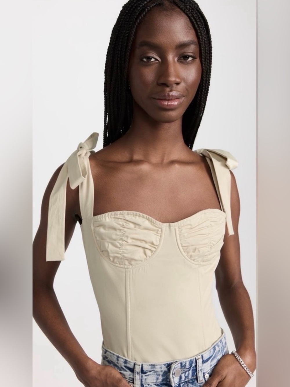Lioness Ballerina Bustier in Beige Cream